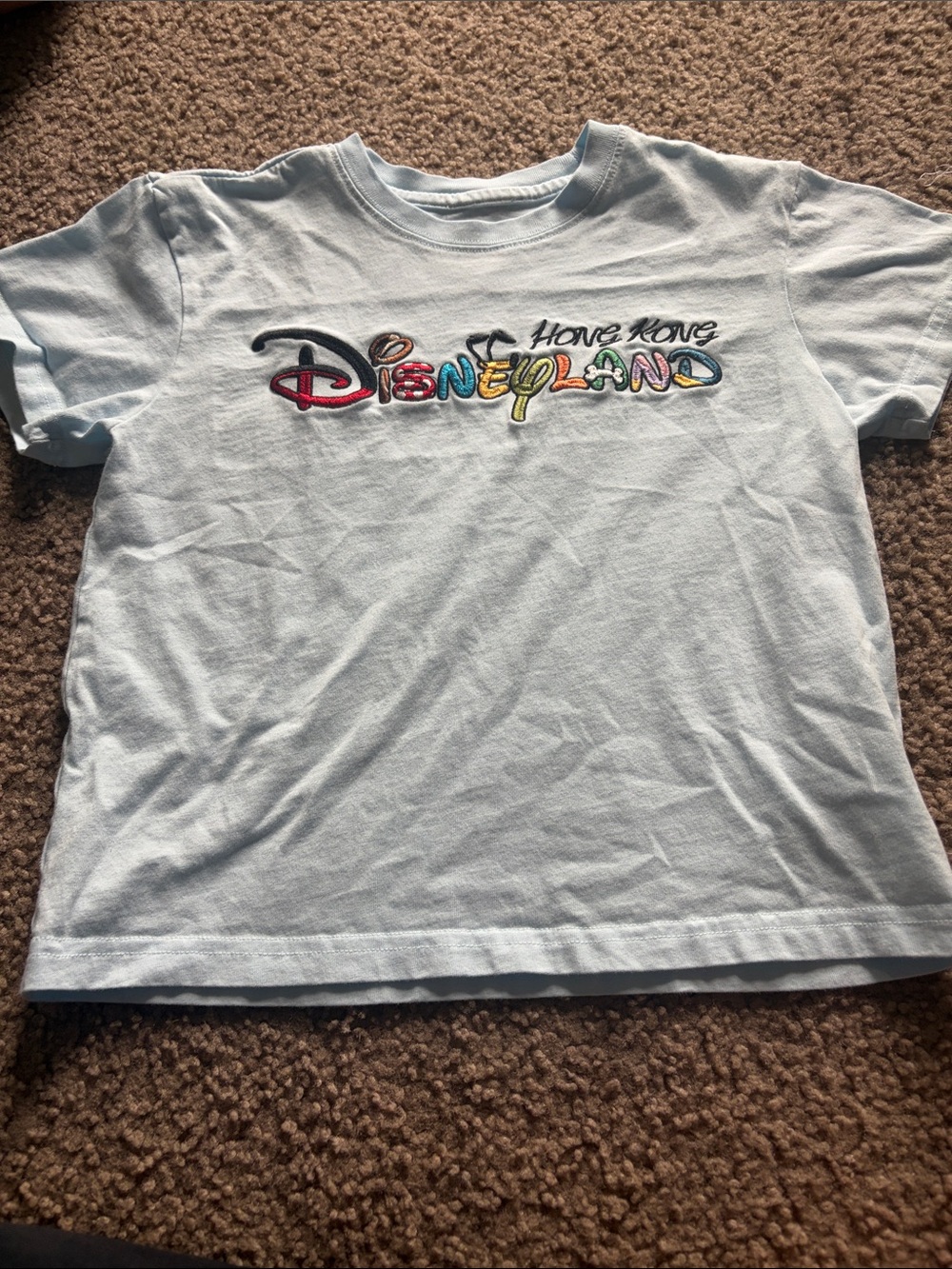B31 DisneyLand Hong Kong SS Baby Crop Tee, Women’s Md